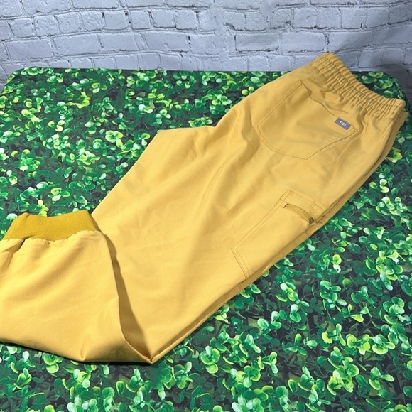 FIGS High Waisted Zamora Jogger Scrub Pants Light Gold Womens Size XXL/T PO 1998 - Picture 13 of 13
